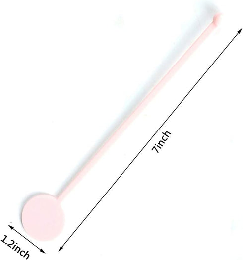 FOYARA 7 Inches Cocktail Swizzle Stick - Disc Top Drink Stirrers Plastic Coffee Whiskey Stirrers Pack of 50...