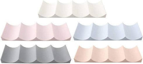 CALIDAKA European Style Wine Rack Countertop Wine Bottle Display Mat Wine Holder Storage Organizer Can Easy Stacker Storage Rack Wave Shape Champa...