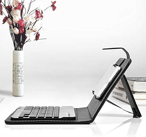Wireless Bluetooth Keyboard for Phone, Mini Portable Bluetooth Keyboard with A Protective Case Foldable Keyboard for Width of 6 9.5cm Bluetooth Ce...