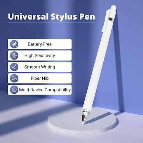Universal Stylus Pen, Battery Free Touch Screens Stylus Pencils with High Sensitivity & Palm Rejection, Double Headed Phone Tablet Pen for Huawei ...