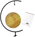Archi G-Shaped Ornament Display Stand Iron Pothook Stand for Hanging Glass Terrarium/Picture with Wood Base (Iron Stand with Wood Base)...