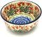 Polish Pottery Bowl - Ice Cream/Dessert - Crimson Bells...