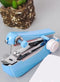 Blue Handheld Sewing Machine, Mini Portable Electric Sewing Machine for Beginners Adult, Easy to Use and Fast Stitch Suitable for Clothes, Fabrics...