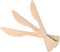 Banbu Bamboo Cutlery Disposable- 100PK Bamboo Knives Disposable 6.7" 100% Compostable Biodegradable Knife Renewable Natural Travel Knife for Campi...