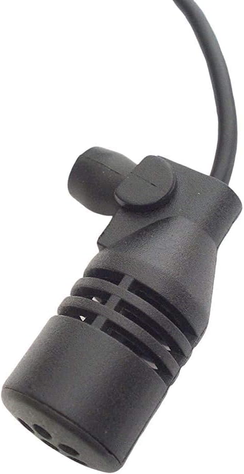 FingerLakes Universal Car Microphone Mic Fits 3.5mm and 2.5mm Bluetooth Enabled Car Vehicle Stereo Radio GPS Units with Included Adapter, Black (F...