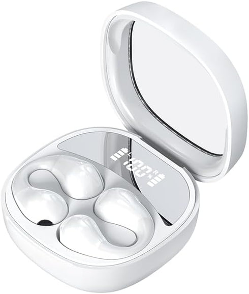 ElecSmart JR01 2023 New Mini Open Ear Headphones Wireless Bluetooth,Wireless Ear Clips Ear Buds Clip On Earbuds Open Ear Headphones,IPX4 Waterproo...