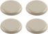 Prime-Line MP75141 1-11/16 In. Round Adhesive Tan Hard Plastic Slider (4 Pack)...