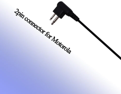 2 Pin Swivel Earpiece Earphone Earhanger Earhook Headset with PTT and Mic Compatible for Motorola CLS1410 CP200 CP88 CP100 CP040 Walkie Talkie 2 W...