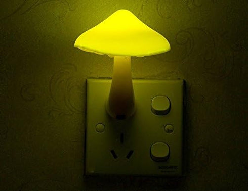 AUSAYE 2Pack Mushroom Night Light Plug in Lamp,Led Lights for Adults Kids Baby Children NightLight Wall Decor Lamp Bedroom Bathroom,Toilet,Stairs,...