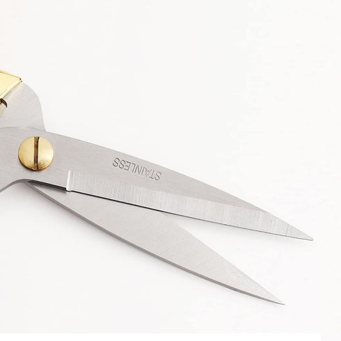 5" All Stainless Steel Sewing Scissors, Sharp Tailor Scissors for Embroidery, Sewing, Craft, DIY Art Work & Daily Use for Home Office School Gold...