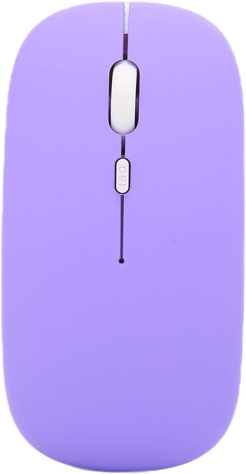 ASHATA Mouse Rechargeable, Ultra Slim1600 DPI (3 Speed Adjustable) Bluetooth Mini Silent Optical Cordless Mice for Laptop,PC,Computer, Tablet (Fro...