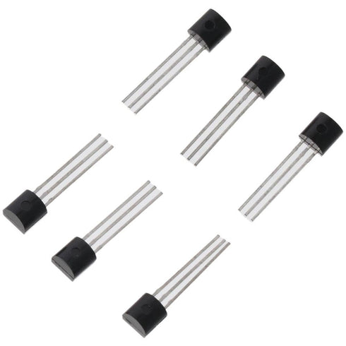 DS18B20 10pcs Black Durable 18B20 TO-92 3 Pins Wire Integrated Circuit Temperature IC Sensor Industrial...