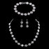 COLORFUL BLING Elegant Luxury Crystal Rhinestone Necklace Earrings Bracelet Jewelry Set Wedding Bridal for Women Wedding Prom...