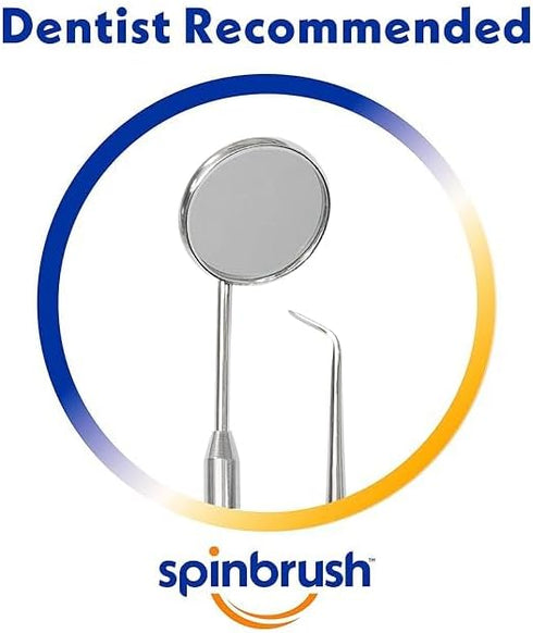 Spinbrush ARM & HAMMER PRO+ Deep Clean REFILLs– Battery Powered Toothbrush Removes 100% More Plaque- Soft Bristles -Two Replacement Heads (Packing...