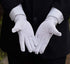 DreamHigh DH 2 Pairs White Cotton/Nylon Marching Gloves, Formal Tuxedo Honor Guard Parade Gloves...