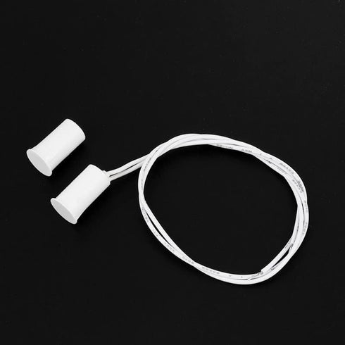 Magnetic Door Switch RC-33 NC Recessed Wired Security Window Door Contact Sensor Alarm White- (5 Sets)...
