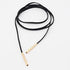 Kercisbeauty Summer Boho Black Velvet Long Rope Choker Necklace with Silver Gold Pendant for Women Girls Party...