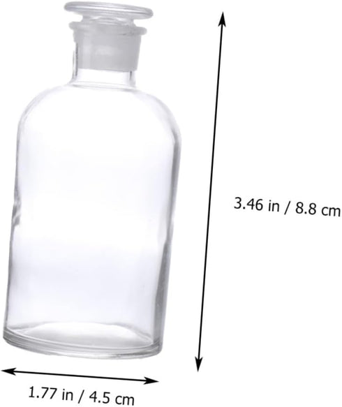 1pc Reagent Bottle Powder Container Clear Liquid Storage Bottles Lab Vials Small Apothecary Jars Lab Bottles & Jars Vials Empty Medicine Bottle So...