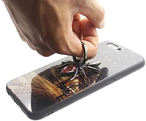 Spider Phone Ring Holder, Mobile Phone Grip Holder 360 Degree Rotatable Compatible with All Smartphones and Tablet (Pink)...