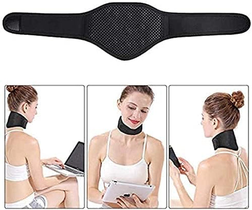 Neck Support Brace Strap for Pain Relief and Bone Relaxer Adjustable Self Heating Neck Stretcher Cervical Collar Warm Neck Guard Protector Neck Wr...