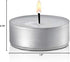 White Unscented Tea Lights- Smokeless, Drip less, Long Lasting Flames- Center Pieces for Dinners and Events- European Wax Flame- Bulk Pack (100 Ca...
