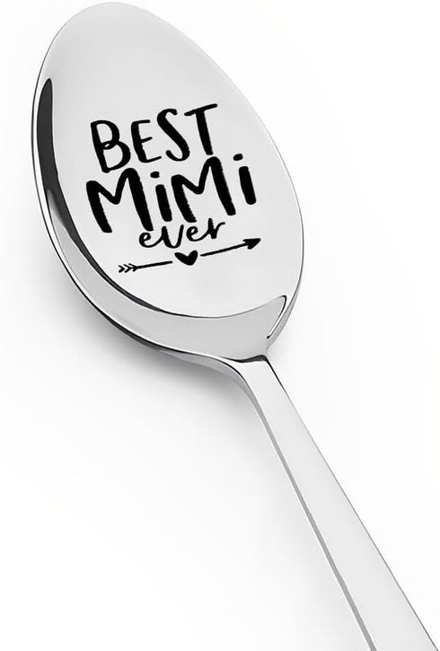 Mimi Nana Gifts from Grandson Granddaughter Best Mimi Ever Spoon Christmas Gifts for Grandma Granny Mother's Day Birthday Gifts for Grandmother fr...