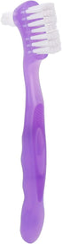 False Teeth Cleaning Brush, Elderly Portable False Teeth Container Denture Brush False Teeth Cleaning Home Travel(Purple)...