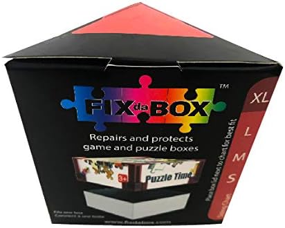 X Large Set: Corner support pieces to repair and protect your game or puzzle box. Clip over broken lid corners to cover damage & reinforce box. Fi...