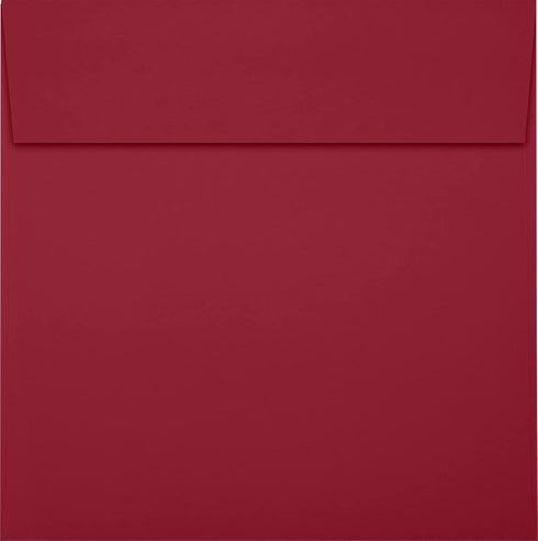 LUXPaper Square Invitation Envelopes | Peel & Press | 6" x 6" | Garnet Red | 80lb. Text | 50 Qty...