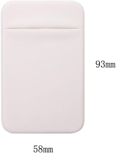 Slim Credit Card Holder for Back of Cell Phone, Stretchy Ultra Lycra 3M Self Adhesive Phone Pocket Stick On Wallet for ID Credit Card Pocket for i...