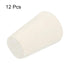 MECCANIXITY Rubber Tapered Plug 11mm to 15mm Solid Test Tubes Bungs Stopper White for Lab Home 12 Pieces...