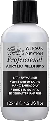 Winsor & Newton Professional Acrylic Medium, Satin UV Varnish, 125ml (4.2-oz)...
