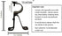 Curtain Rod Bracket for 1-Inch Diameter rods - (Set of 4 (2 Pairs, Black) (Can Also be Known as Curtain Rod Hangers, Drape Rod Hooks for Wall, Cur...