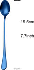 Demitasse Espresso Spoons, Coffee Spoon, 7.7Inches Stainless Steel Spoons for Dessert, Set of 6(blue)...