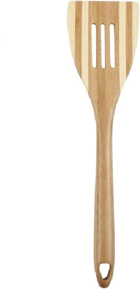 Core Kitchen Pro Chef 12 in. L Beige Bamboo Slotted Spatula...