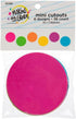Colorful Circles Mini Print Paper Cutout Student Badge - 3 Inches - Bulletin Board Decor Shapes - 36 Pieces...