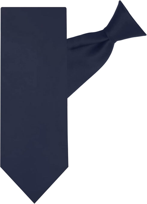 Jacob Alexander Men's Pre-Tied Solid Color Clip-On Neck Tie...