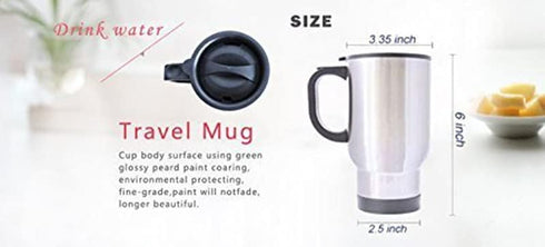 FUNNY KIDS' HOME Travel Mugs I May be Left-handed But I'm Always Right Cute Birthday Gifts for Left-handed People 14 oz...