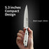 5 inch Paring Knife, German 1.4116 Stainless Steel Peeling Knife, Fruit Vegetable Knife with White ABS Handle, Razor Sharp Small Kitchen Knife wit...