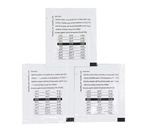 DuvinDD 18 Pack pH Meter Buffer Solution Powder 6.86/4.00/9.18, pH Calibration Solution Packets for Precise PH Meter...