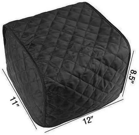 4 slice Toaster Cover, Polyester Fabric Quilted Four Slice Toaster Appliance Dust-proof Cover For Kitchen Small Appliance Dust Cover and Fingerpri...