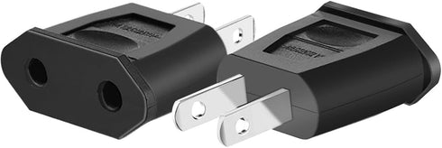 (10Pcs) US 2 pin Plug to EU 2 Hole Socket Power Jack Wall Plug Converter Travel Adapter,Socket Plug Adapter,Europe EU Euro to US Travel Charger AC...