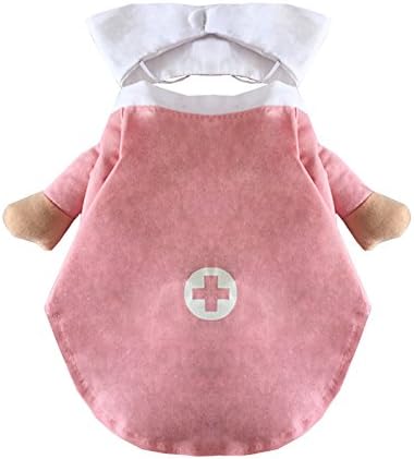 Pet Dog Cat Halloween Costume Doctor Nurse Costume Dog Jeans Clothes Cat Funny Apperal Outfit Uniform(Nurse,XS)...
