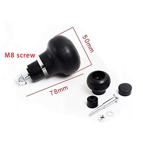 Anonyme 8mm Screw Steering Wheel Spinner Knob Turning Aid Ball Tractor Forklift Assembly Black...