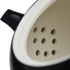 Porcelain Teapot, 10oz Small Tea Pot Xishi Chinese Gongfu Tea Set Ceramic Kettle Black (Teapot)...