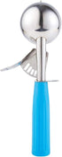 Portion Scoop - #16 (2 oz) - Disher, Cookie Scoop, Food Scoop - Portion Control - 18/8 Stainless Steel, Blue Handle...