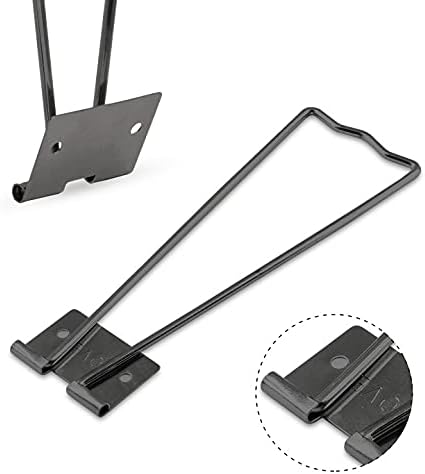 Jersvimc 4Pcs Black Frame Easel Back Stand, Iron Picture Holder Stand Metal Photo Easel Stand Cardboard Easel Backs with Screwdriver and Screws fo...
