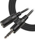 iMBAPrice® 25 Feet 3.5mm Male to Female Stereo Audio Cable for Phones, Headphones, Speakers, Tablets, PCs, MP3 Players and More...