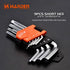 Edward Tools Pro 9 Piece Short Hex Allen Wrench Set - Metric 10mm - 1.5mm - Harden CRV Steel - Optimum Strength Steel - Organizer Tool Clip for Qu...