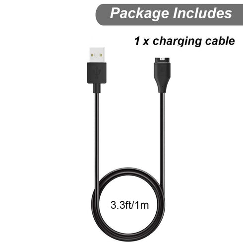 Charger for Garmin Forerunner 45 55 245 255 265 745 945 955 965, Approach S10 S12 S40 S42 S60 S70, Vivoactive 3 4 4S, Instinct, Venu 2 2S Plus, Fe...